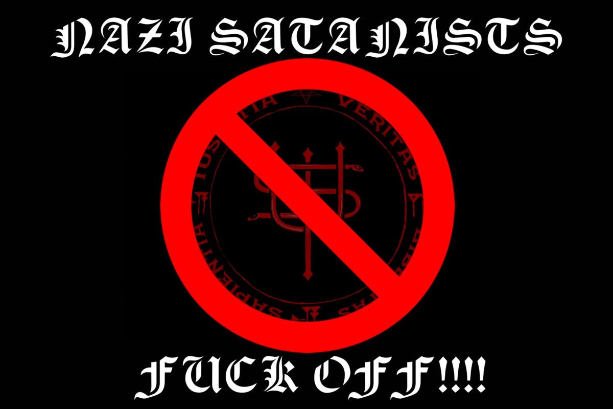 Nazi Satanists Fuck Off