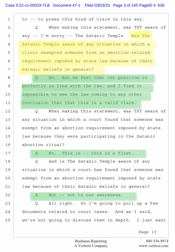 Screenshot of Deposition by TST co-owner Cevin Soling as "Malcolm Jarry"