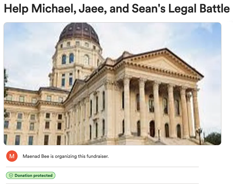 Help Michael, Jaee, and Sean's Legal Battle
